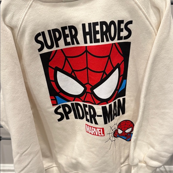 Zara Marvel Kids White Spider-Man Sweatshirt - Picture 6 of 8